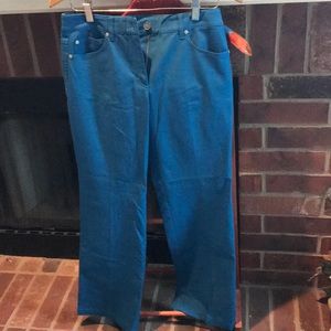 Escada Womens 36 Jeans Blue Stretch Mid Rise